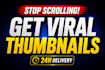 design high CTR viral youtube thumbnails
