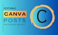 design canva social media posts for instagram and facebook