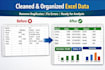clean excel data and create pivot tables  and dashboards