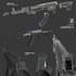 3d sci fi hard surface weapon or props model, game ready assets and vehicles