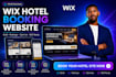 setup wix hotel booking website, squarespace website, coach booking website