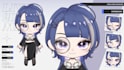 live2d vtuber chibi model art and rigging