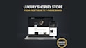 design a luxury shopify store using a free theme
