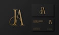 design an elegant monogram or initial logo