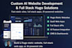 do custom ai website development and full stack solution hugo static website