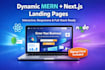 build dynamic mern nextjs landing pages with backend