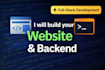 build a modern responsive website with backend and database