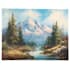 paint a real landscape oil painting on canvas