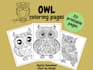 create hand drawn owl king logo