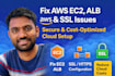 fix AWS ec2 https  SSL and alb issues