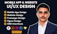 design mobile app and web app prototypes, UX UI design, website mockups in figma