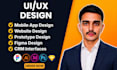 design mobile app and web app prototypes, UX UI design, website mockups in figma