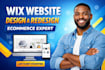 build wix website redesign develop wix ecommerce website revamp wix site design