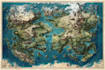 illustrate magnificent a fantasy dnd map illustration
