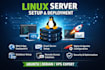 setup linux server, application deployment and secure configuration