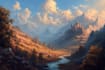 create magical fantasy environment artwork