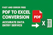 fast and error free PDF to excel conversion