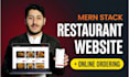 develop a responsive restaurant website with online ordering system