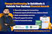 do bookkeeping in quickbooks online and maintain your business financial records