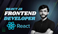 build react front end for your website, react website