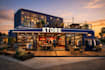 design shipping container retail store with corona rendering