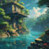 make anime style art and animated backgrounds