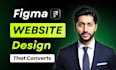 design a professional figma website UI UX with clean layouts