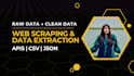 do python web scraping and API data extraction