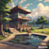 draw cute cartoon illustrations, lofi art, anime, background