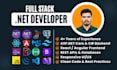 develop full stack apps with dot net core, react, angular