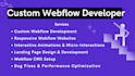be webflow developer for webflow website, figma to webflow, webflow animation