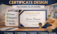 design a professional certificate design