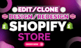 shopify redesign revamp shopify website design shopify store design edit shopify