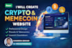 design a crypto, meme coin, web3, blockchain, ico, dao and defi website