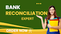 reconcile bank statement PDF to editable format