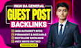 deliver safe and effective general backlinks via guest posts