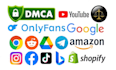 send dmca takedown notice to remove leaked, illegal, copyright violating content
