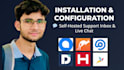 install chatwoot, freescout, zammad, osticket and dolibarr