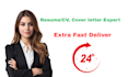 write resume, CV, cover letter