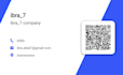 design a modern, minimalist and professional business card