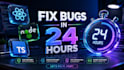 fix react nodejs and javascript bugs in 24 hours