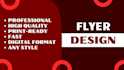 design eye catching and print ready flyers