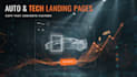 write high converting tech and auto landing page copy