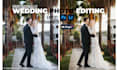 professionally edit and retouch your wedding photos
