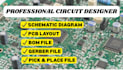 do a circuit design, pcb design, pcb board and schematic diagram