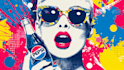 create a pop art advertisement