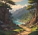 draw anime background, lofi artwork, visual novel art
