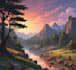 draw anime background, lofi artwork, visual novel art