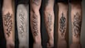 create handdrawn persian arabic calligraphy tattoo