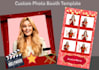 design personalize photo booth template and 360 overlay